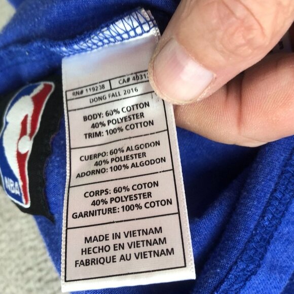 Golden State Warriors Hoodie Sze 3XL Blue Basketball Varsity - Picture 9 of 13